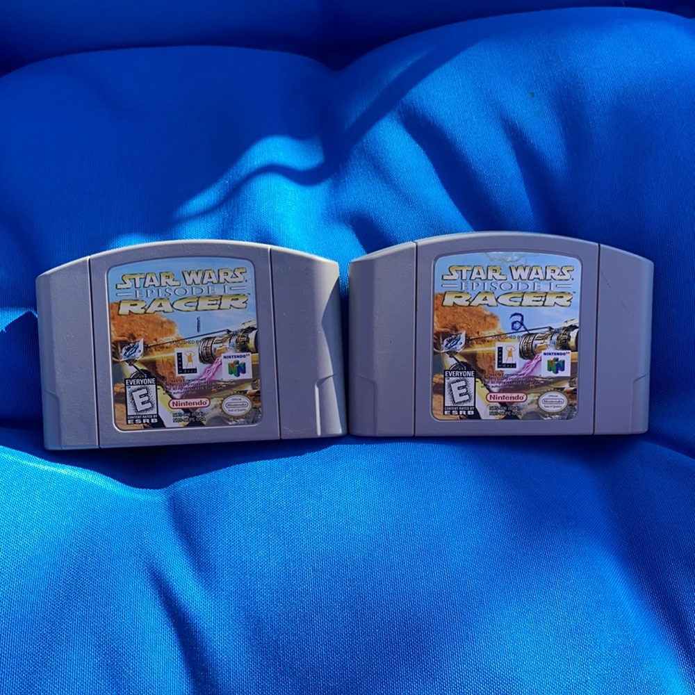 Nintendo 64 Star Wars Racer Episode 1 Rated Everyone Rare Vintage Two Included